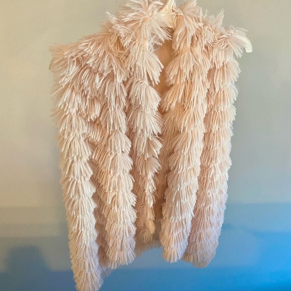 Cupio Pale Pink Faux Fur Vest